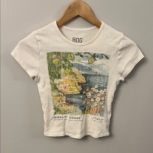 BDG White Amalfi Coast Graphic Tee
